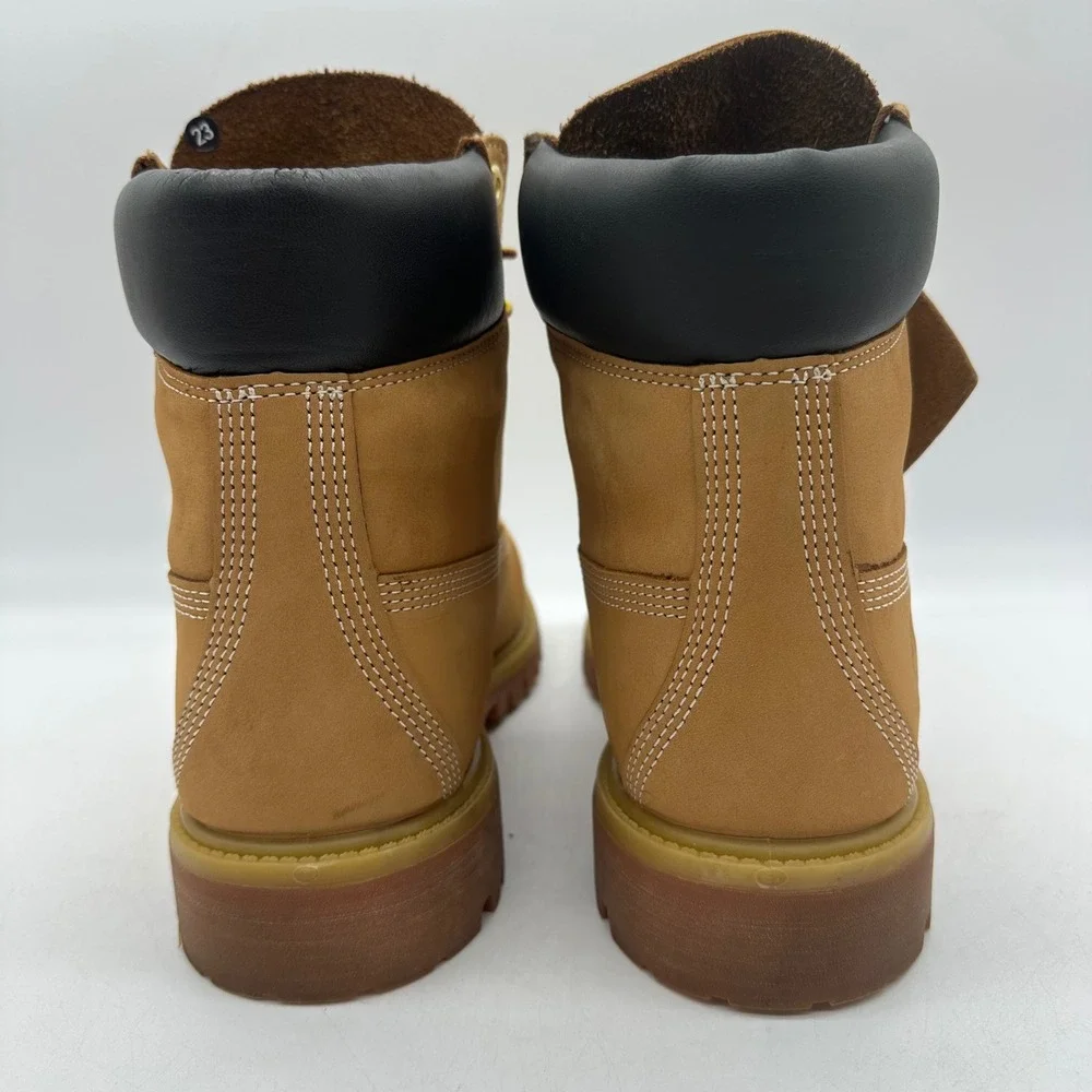 Timberland 10061 Mens 10M Wheat Nubuck 6-Inch Premium Waterproof Leather Boots